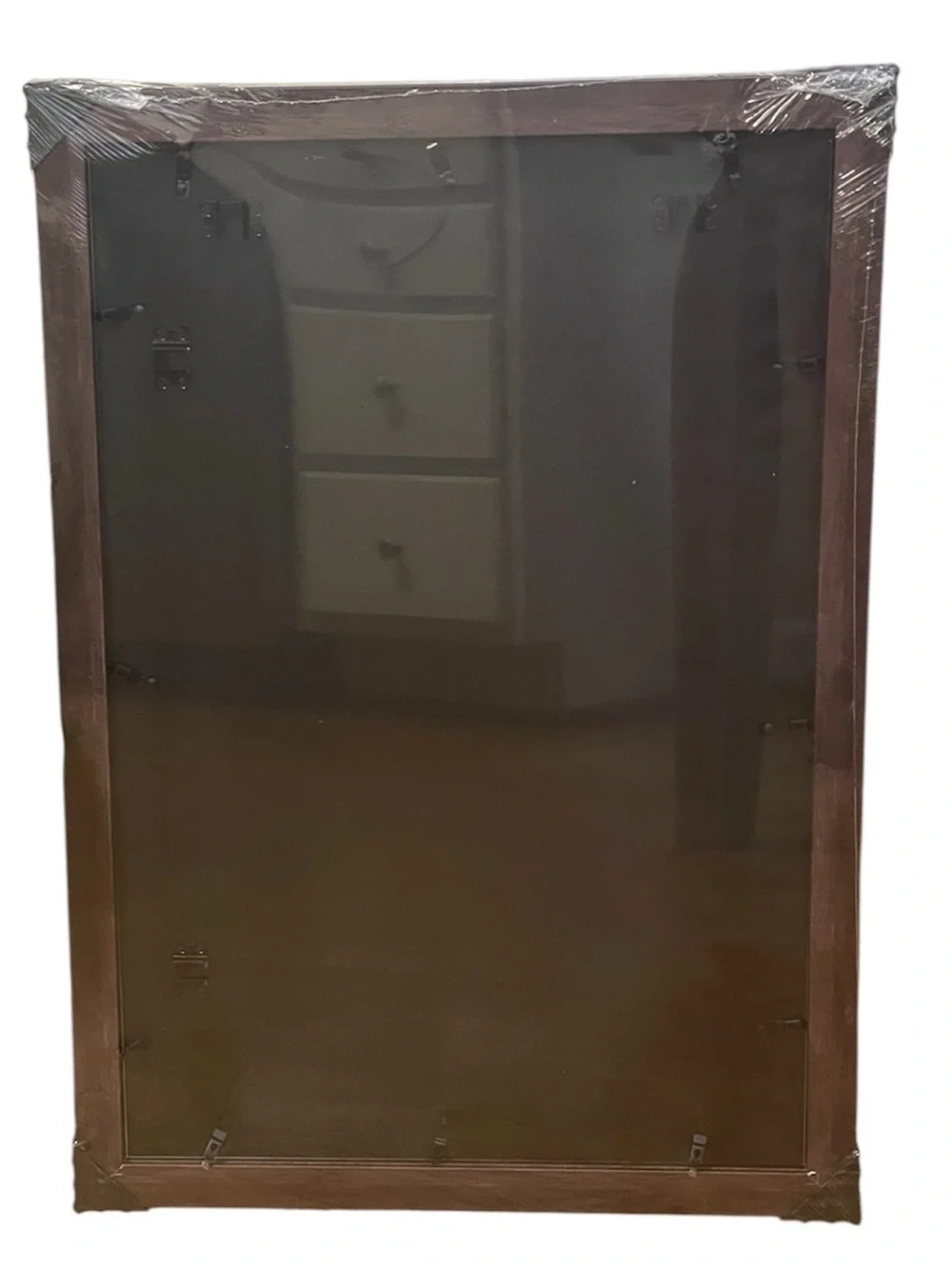 Tinkeps 16x24 Walnut Brown Picture Frame Wall Hanging Plexiglass Display New